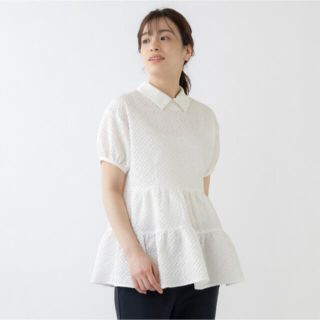 ソーノ(Sono)のmika様専用＊SONO/ソーノティアードフレアリンクルチュニックブラウス(シャツ/ブラウス(半袖/袖なし))