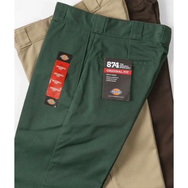 Dickies(ディッキーズ)の33×32 ハンターグリーン ディッキーズ 874 ワークパンツ メンズのパンツ(ワークパンツ/カーゴパンツ)の商品写真