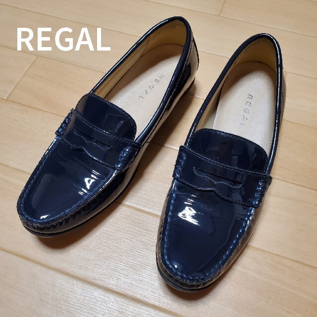 極美品】REGAL リーガル パテント レザー ローファー 23cm ...