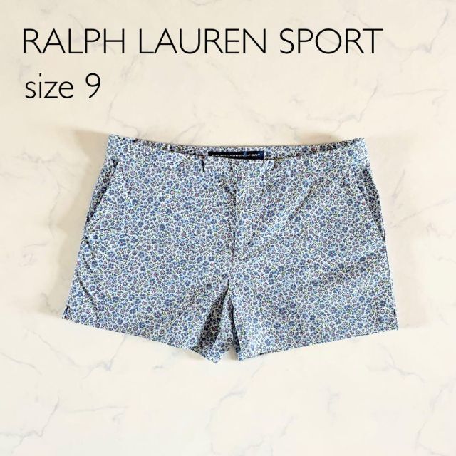 Ralph Lauren(ラルフローレン)の【美品】サイズ9 ラルフローレンスポーツ ショートパンツ 小花柄 ゴルフ 運動 レディースのパンツ(ショートパンツ)の商品写真