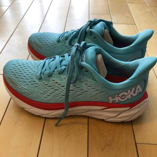 ホカオネオネ(HOKA ONE ONE)のホカオネオネ　 クリフトン8  ワイド　23.5cm(シューズ)