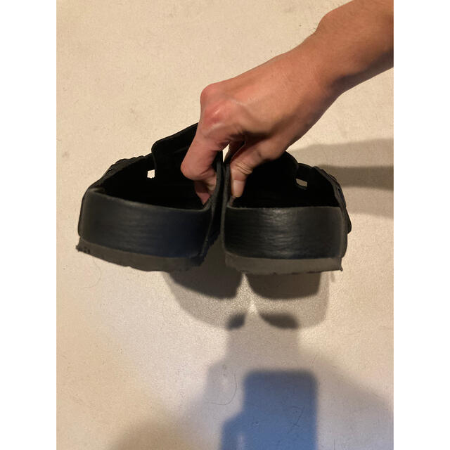 BIRKENSTOCK(ビルケンシュトック)の美品ビルケンシュトック　ボストン　ナチュラル　ブラック　レザー　エクスクイジット メンズの靴/シューズ(サンダル)の商品写真