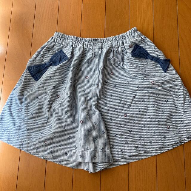 薄手キュロット・140前後 キッズ/ベビー/マタニティのキッズ服女の子用(90cm~)(パンツ/スパッツ)の商品写真