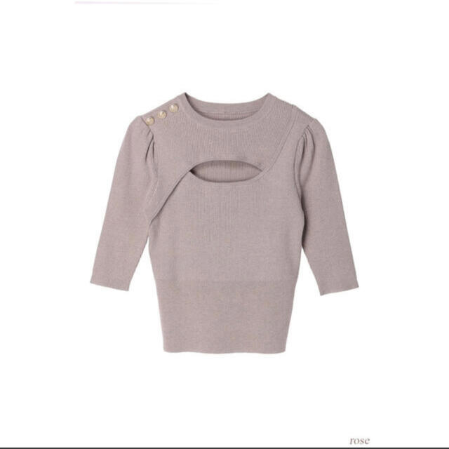 Her lip to(ハーリップトゥ)のherlipto  Cutout Ribbed Stretch-Knit Top レディースのトップス(ニット/セーター)の商品写真