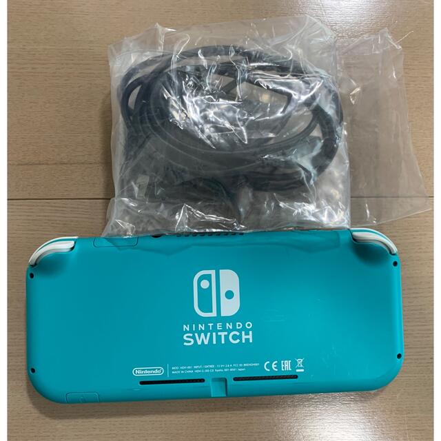 Nintendo Switch(ニンテンドースイッチ)のNintendo Switch Lite ターコイズ 中古品　フィルム付き エンタメ/ホビーのゲームソフト/ゲーム機本体(携帯用ゲーム機本体)の商品写真