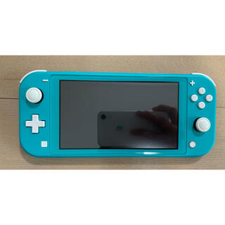 ニンテンドースイッチ(Nintendo Switch)のNintendo Switch Lite ターコイズ 中古品　フィルム付き(携帯用ゲーム機本体)