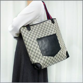Gucci - 【真贋鑑定済・送料無料】グッチのトートバッグ・正規品・美品