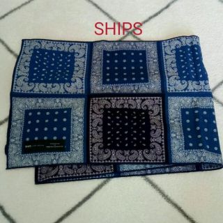 シップス(SHIPS)のSHIPS 布ストール(青色)(その他)