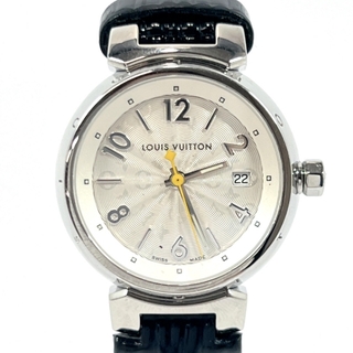 ルイヴィトン(LOUIS VUITTON)のルイヴィトン 腕時計 タンブール  Q121K シルバー(腕時計)