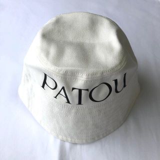 ジャンパトゥ(JEAN PATOU)の[新品未着用] Patou ロゴ バケットハット ホワイト XS/S(ハット)