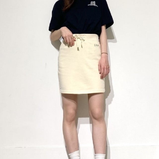 GAP(ギャップ)のGap ホワイトグレー スカート レディースのスカート(ひざ丈スカート)の商品写真