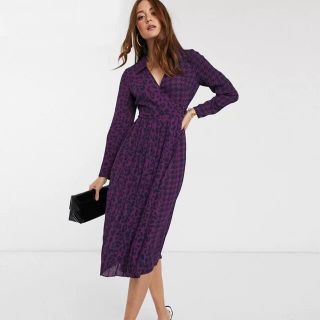 テッドベイカー(TED BAKER)の❤️ ★【人気作】Ted Baker   紫　ロングワンピース オシャレ(ロングワンピース/マキシワンピース)