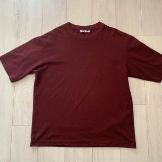 ユニクロ(UNIQLO)のUNIQLO U エアリズムコットンオーバーサイズTシャツ（5分袖）(Tシャツ/カットソー(半袖/袖なし))