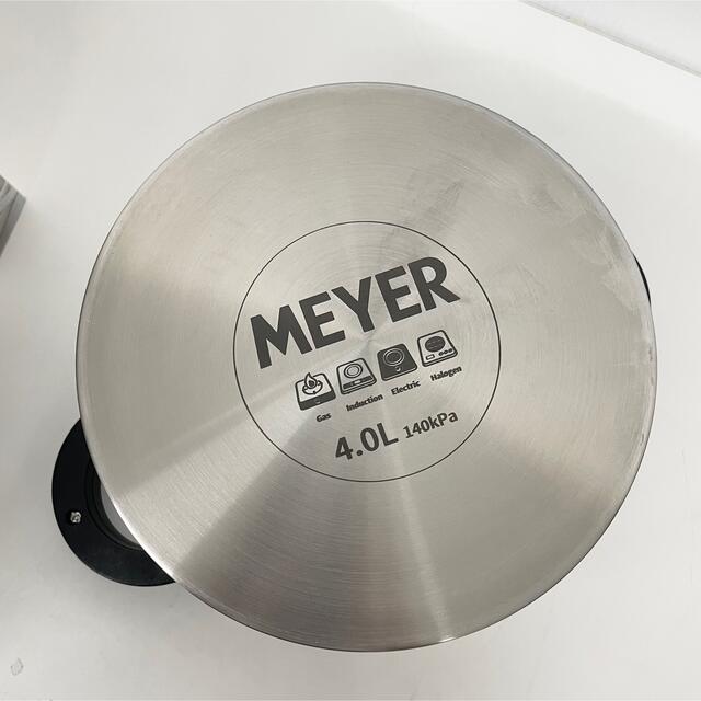 MEYER(マイヤー)のマイヤー Meyer 圧力鍋 ステンレス IH対応 圧力鍋 4.0L インテリア/住まい/日用品のキッチン/食器(鍋/フライパン)の商品写真