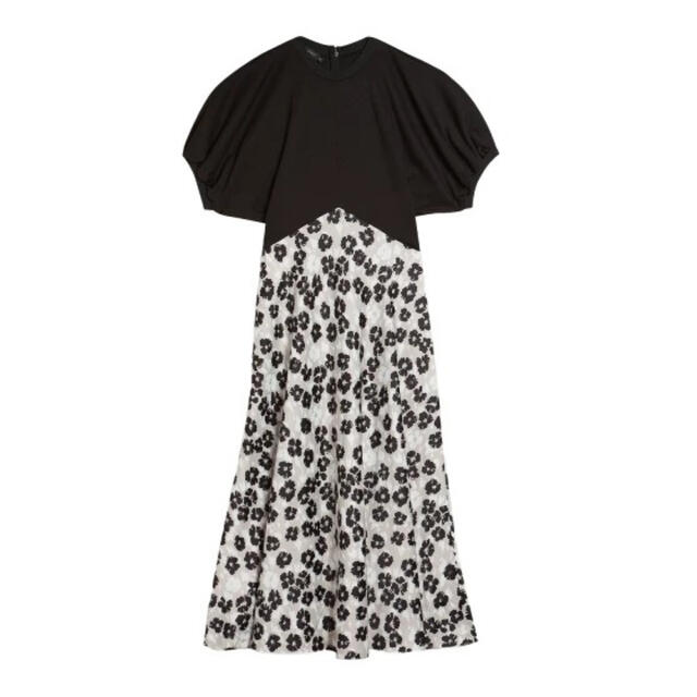 大人気☆ ❤️ ☆【人気作】Ted Baker 黒白花柄 ロングワンピース