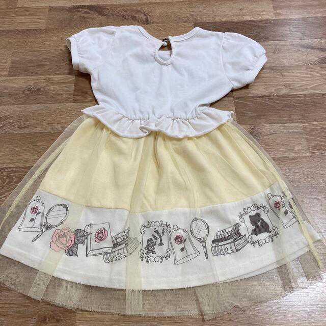 Disney(ディズニー)の専用　ベル　ワンピース110 キッズ/ベビー/マタニティのキッズ服女の子用(90cm~)(ワンピース)の商品写真