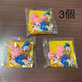 ディズニー(Disney)の新品未使用　ディズニーランド　クランチ消しゴム　消しゴム　ピンク　3個(消しゴム/修正テープ)