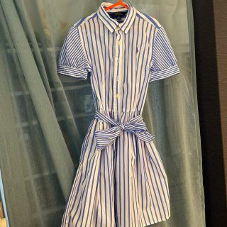 ポロラルフローレン(POLO RALPH LAUREN)のよもぎ様専用　ラルフローレン　シャツワンピース140(ワンピース)