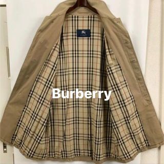 バーバリー(BURBERRY)の［美品］BURBERRY LONDON バーバリー ステンカラーコート ベージュ(ステンカラーコート)