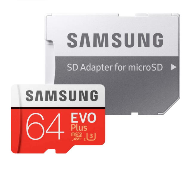 SAMSUNG(サムスン)の日本正規Samsung EVO Plus 64GB microSDXCカード×2 スマホ/家電/カメラのPC/タブレット(PC周辺機器)の商品写真