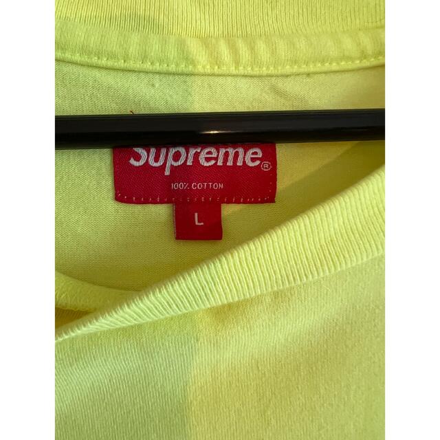 Supreme(シュプリーム)のsupremeスモールボックスロゴ　イエロー メンズのトップス(Tシャツ/カットソー(半袖/袖なし))の商品写真