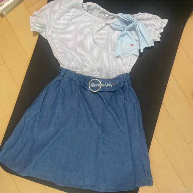 ALGY(アルジー)のALGYワンピース160cm キッズ/ベビー/マタニティのキッズ服女の子用(90cm~)(ワンピース)の商品写真