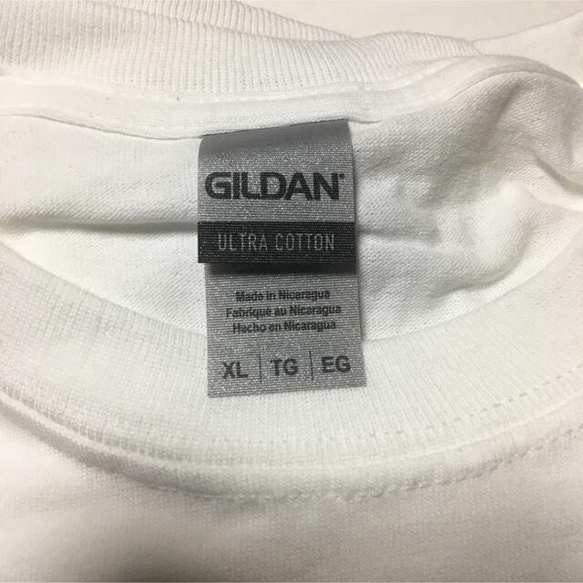 GILDAN(ギルタン)のGILDANギルダン★半袖無地Tシャツ＊ポケット無し＊ホワイト白@XLサイズ！ メンズのトップス(Tシャツ/カットソー(半袖/袖なし))の商品写真