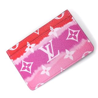 ルイヴィトン(LOUIS VUITTON)のルイ ヴィトン LOUIS VUITTON  LV エスカル ポルト カルト サーンプル カードケース 名刺入れ パスケース 定期入れ モノグラム レザー ピンク レッド M69115 箱付 LOUIS VUITTON（新品・未使用品）(パスケース/IDカードホルダー)