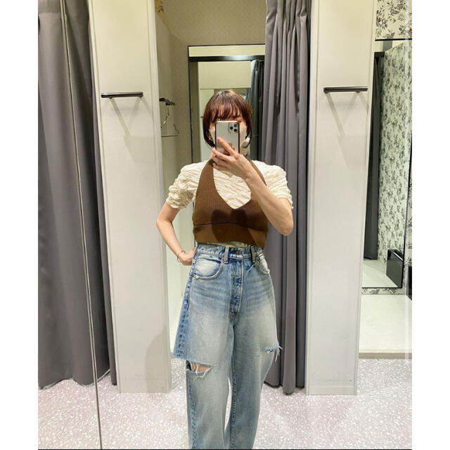 23☆MOUSSY THIGH SLIT LOOSE STRAIGHT確実正規品