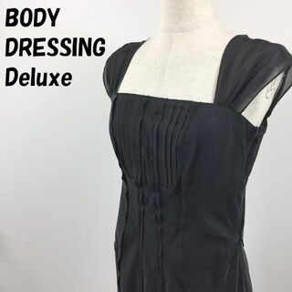 ボディドレッシングデラックス(BODY DRESSING Deluxe)のボディドレッシング デラックス シルク混ノースリーブワンピース ドレス サイズ9(ひざ丈ワンピース)