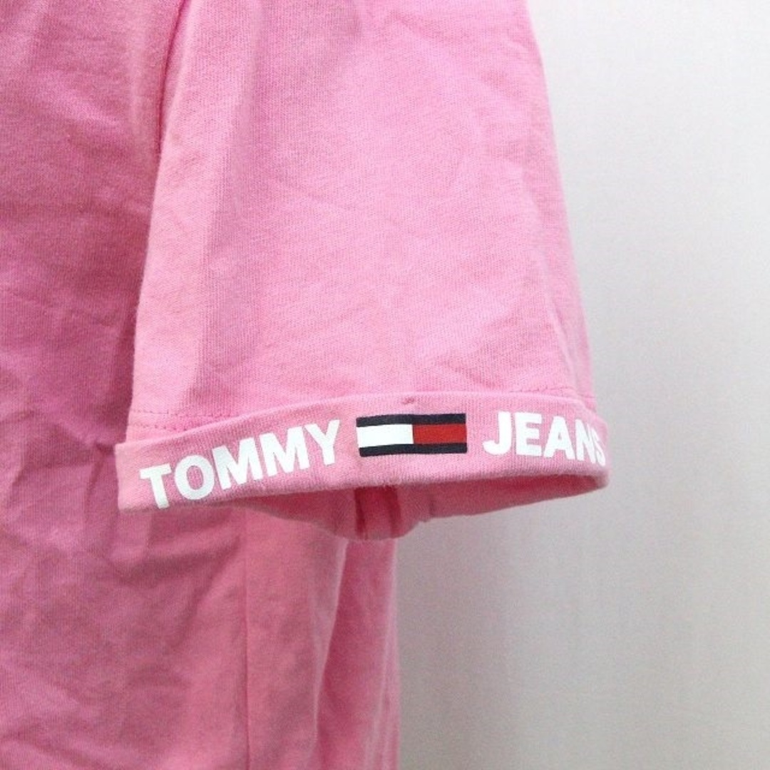 TOMMY(トミー)のトミー TOMMY JEANS Tシャツ ワンポイント 袖プリント 半袖 S レディースのトップス(Tシャツ(半袖/袖なし))の商品写真