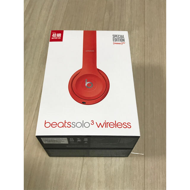 Beats(ビーツ)のBeats  SOLO3 WIRELESS RED スマホ/家電/カメラのオーディオ機器(ヘッドフォン/イヤフォン)の商品写真