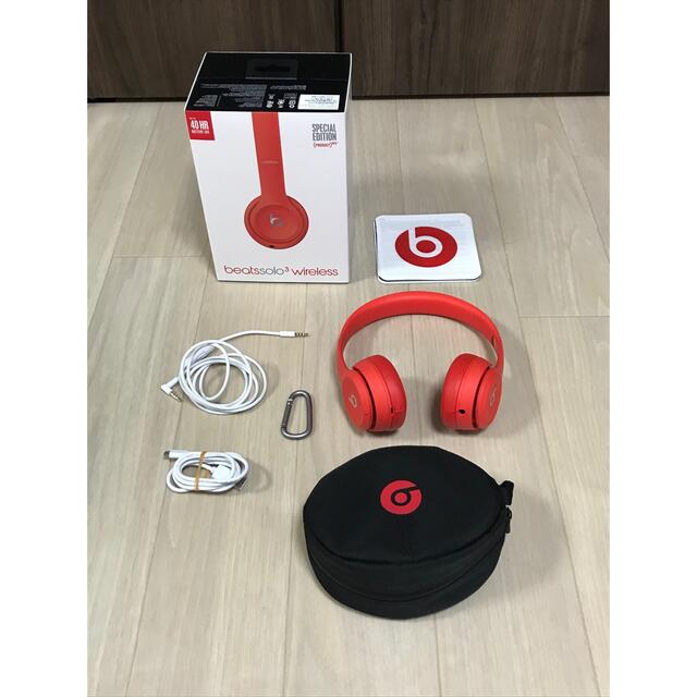 Beats(ビーツ)のBeats  SOLO3 WIRELESS RED スマホ/家電/カメラのオーディオ機器(ヘッドフォン/イヤフォン)の商品写真