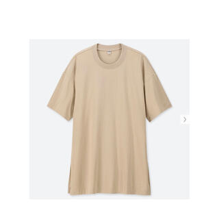 ユニクロ(UNIQLO)のUNIQLO コットンオーバーサイズチュニック　S(Tシャツ(半袖/袖なし))