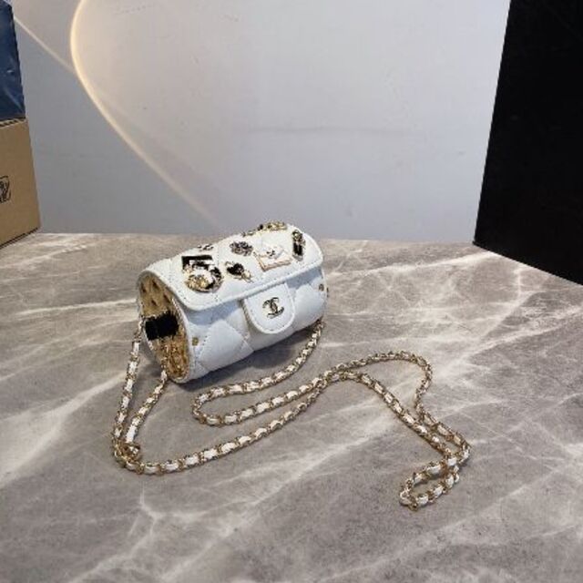 シャネル CHANEL クローバー コットン ショルダー 四つ葉 斜めがけ