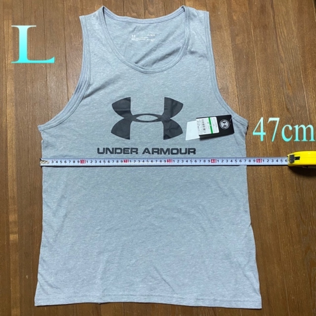 UNDER ARMOUR(アンダーアーマー)の2点(韓国虎専用)アンダーアーマー人気胸ビッグロゴ未使用品タンクトップ(L) メンズのトップス(タンクトップ)の商品写真