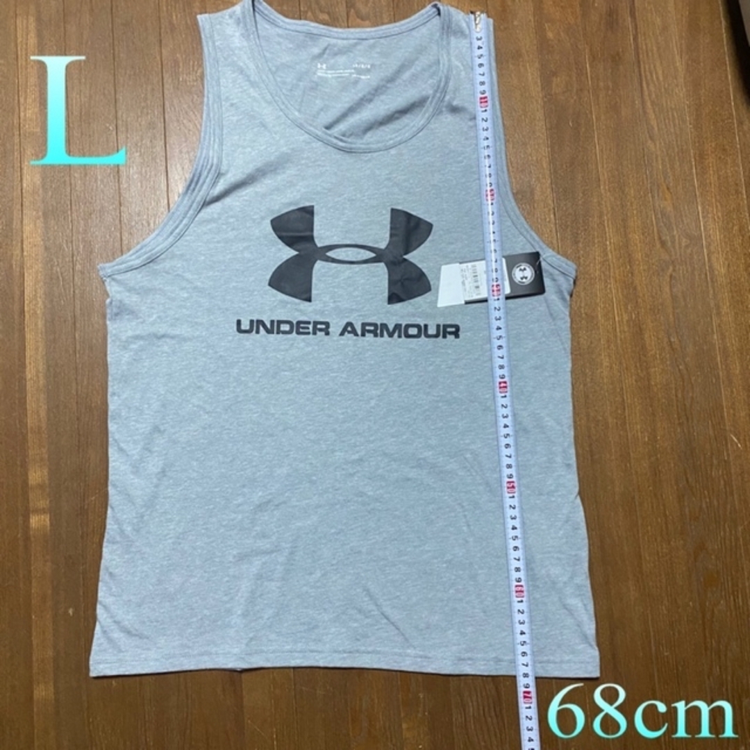 UNDER ARMOUR(アンダーアーマー)の2点(韓国虎専用)アンダーアーマー人気胸ビッグロゴ未使用品タンクトップ(L) メンズのトップス(タンクトップ)の商品写真