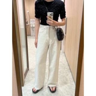 マウジー(moussy)の期間限定出品。MOUSSY♡COTTON LINEN WIDE STRAIGHT(デニム/ジーンズ)