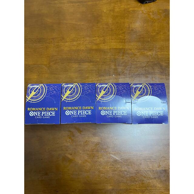 集英社(シュウエイシャ)のONE PIECEカードゲーム　ROMANCE DAWN  4BOX エンタメ/ホビーのトレーディングカード(Box/デッキ/パック)の商品写真