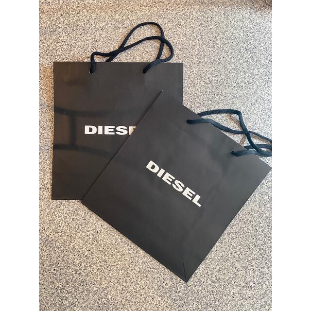 DIESEL(ディーゼル)のDIESEL ディーゼルショップ袋　小2枚セット レディースのバッグ(ショップ袋)の商品写真