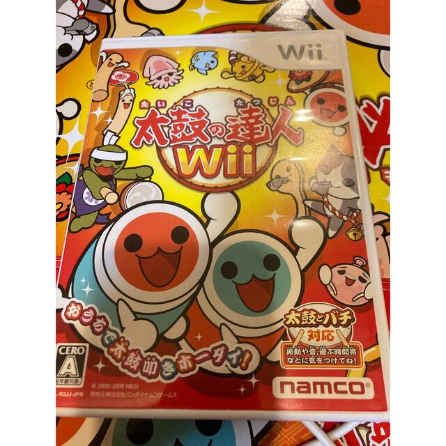 Wii(ウィー)の太鼓の達人　ジャンク品 エンタメ/ホビーのゲームソフト/ゲーム機本体(家庭用ゲームソフト)の商品写真