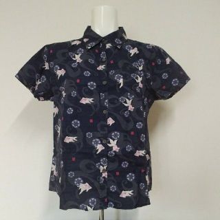 金魚 和柄シャツ(Tシャツ(半袖/袖なし))