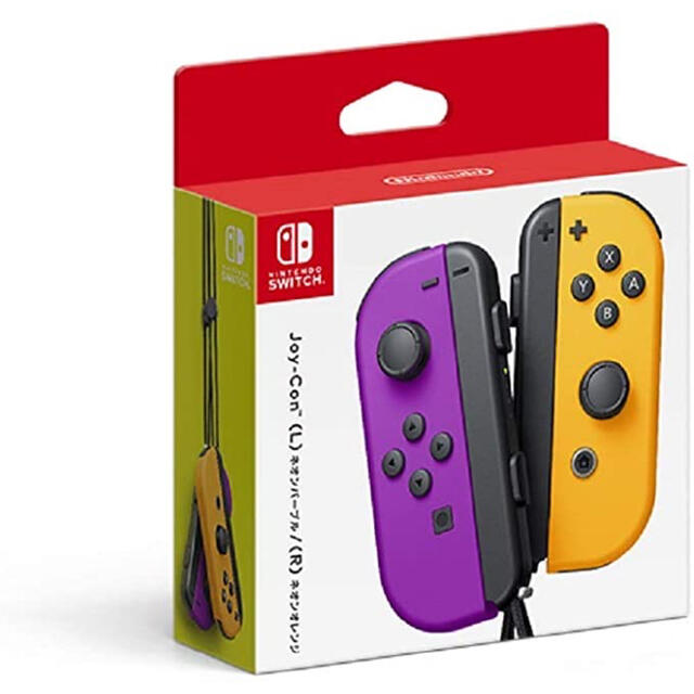 Nintendo Switch(ニンテンドースイッチ)のJoy-Con(L) ネオンパープル/(R) ネオンオレンジ エンタメ/ホビーのゲームソフト/ゲーム機本体(その他)の商品写真