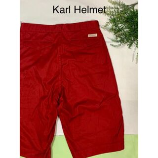 カールヘルム(Karl Helmut)のKarl Helmet　 山や海で映える。 おしゃれな赤ショートパンツ　美品(ショートパンツ)