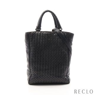 ボッテガヴェネタ(Bottega Veneta)のボッテガヴェネタ イントレチャート ハンドバッグ レザー ブラック 2WAY(ハンドバッグ)