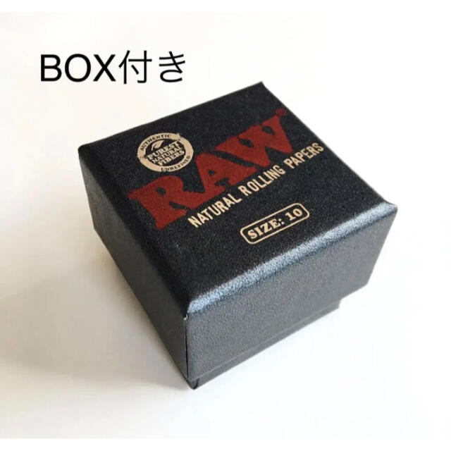 新品　RAW 正規品　スモーキングリング　マットブラック　US 10号　指輪