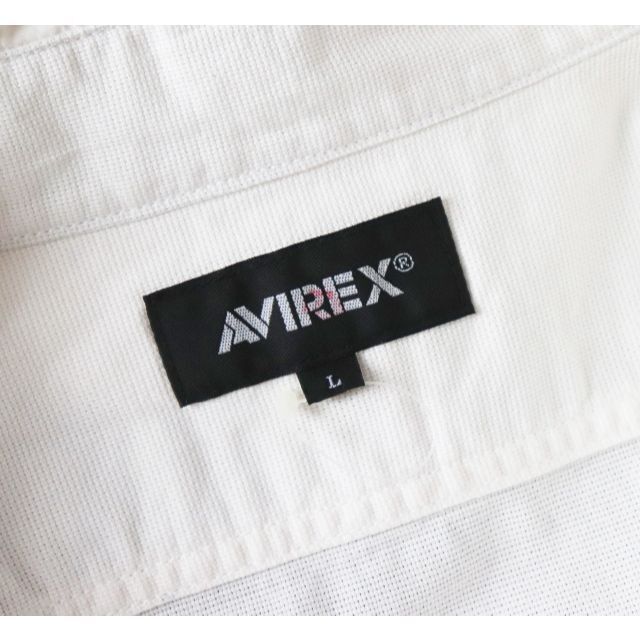 AVIREX(アヴィレックス)の新品【アヴィレックス】春夏 ワッペン ルーズ フィット ジャケット 白 L メンズのジャケット/アウター(ブルゾン)の商品写真