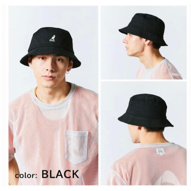 KANGOL(カンゴール)のKANGOL カンゴール XL 黒 バケットハット BLACK 大きめ ビッグ メンズの帽子(ハット)の商品写真