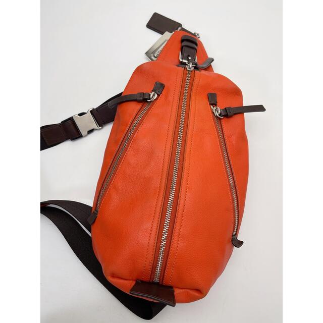 COACH コーチ トンプソン ボディーバッグ ショルダーバッグ オレンジ ...
