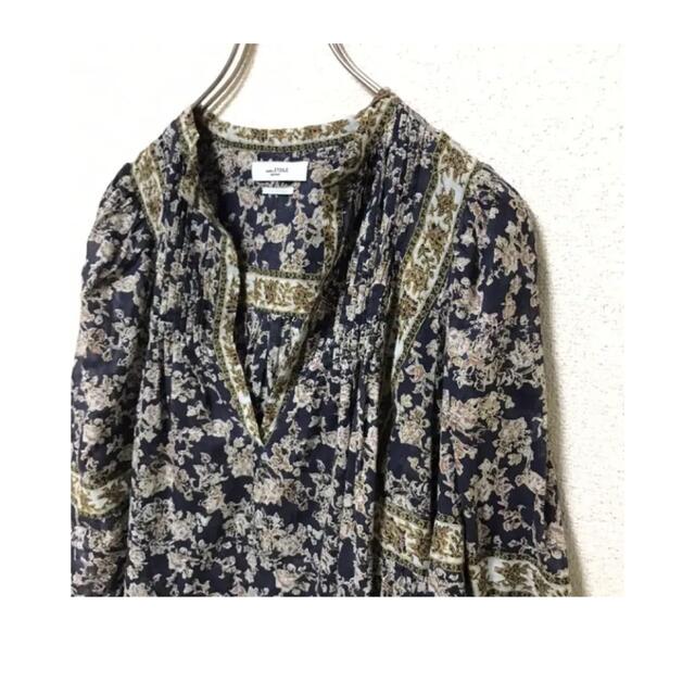 Isabel Marant(イザベルマラン)の美品　高山都着用　イザベルマランエトワール 総柄 ワンピース　ロング　長袖　38 レディースのワンピース(ロングワンピース/マキシワンピース)の商品写真